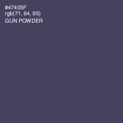 #47405F - Gun Powder Color Image