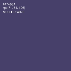#47406A - Mulled Wine Color Image