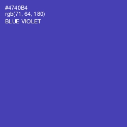 #4740B4 - Blue Violet Color Image