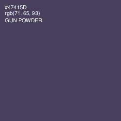 #47415D - Gun Powder Color Image