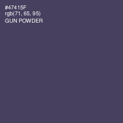 #47415F - Gun Powder Color Image