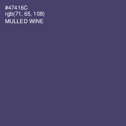 #47416C - Mulled Wine Color Image