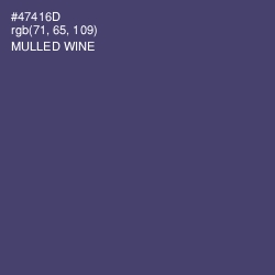 #47416D - Mulled Wine Color Image