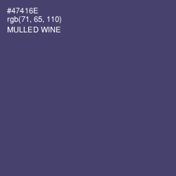 #47416E - Mulled Wine Color Image