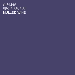 #47426A - Mulled Wine Color Image