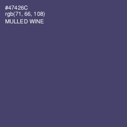 #47426C - Mulled Wine Color Image