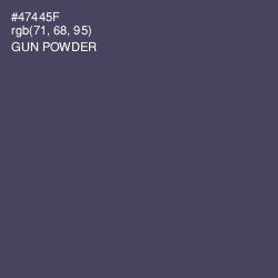 #47445F - Gun Powder Color Image