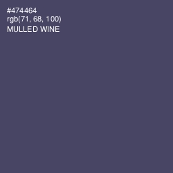 #474464 - Mulled Wine Color Image