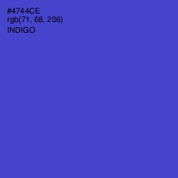 #4744CE - Indigo Color Image