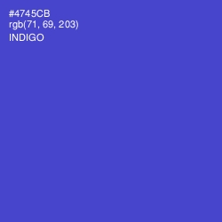 #4745CB - Indigo Color Image