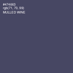 #474663 - Mulled Wine Color Image