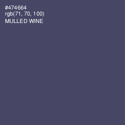 #474664 - Mulled Wine Color Image