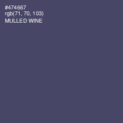 #474667 - Mulled Wine Color Image