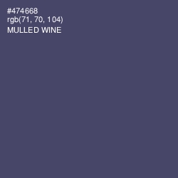 #474668 - Mulled Wine Color Image