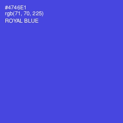 #4746E1 - Royal Blue Color Image