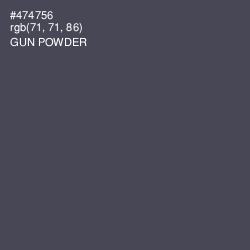 #474756 - Gun Powder Color Image