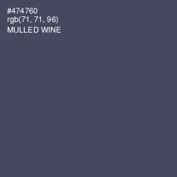 #474760 - Mulled Wine Color Image