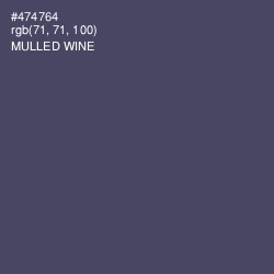 #474764 - Mulled Wine Color Image