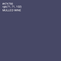 #474766 - Mulled Wine Color Image