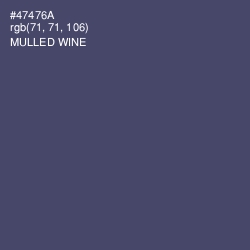 #47476A - Mulled Wine Color Image