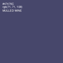 #47476C - Mulled Wine Color Image