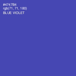 #4747B4 - Blue Violet Color Image