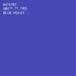 #4747B7 - Blue Violet Color Image