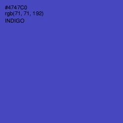 #4747C0 - Indigo Color Image