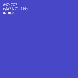 #4747C7 - Indigo Color Image