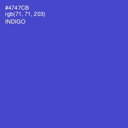 #4747CB - Indigo Color Image