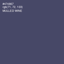 #474867 - Mulled Wine Color Image