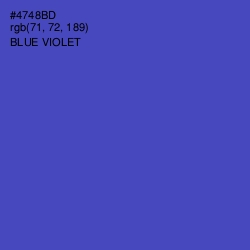#4748BD - Blue Violet Color Image