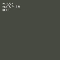 #474A3F - Kelp Color Image