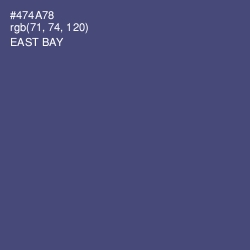 #474A78 - East Bay Color Image