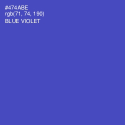 #474ABE - Blue Violet Color Image