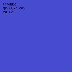 #474BD0 - Indigo Color Image