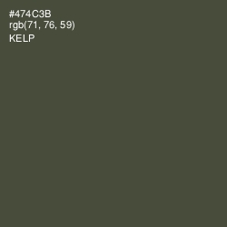 #474C3B - Kelp Color Image