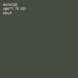 #474C3E - Kelp Color Image