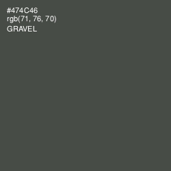 #474C46 - Gravel Color Image