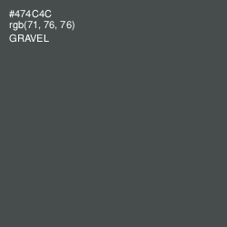 #474C4C - Gravel Color Image