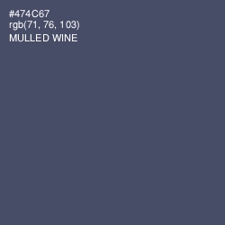 #474C67 - Mulled Wine Color Image
