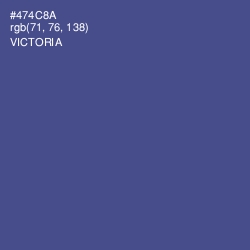 #474C8A - Victoria Color Image