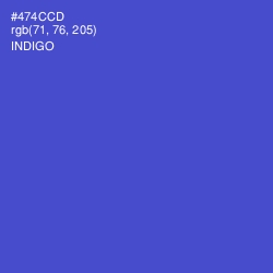 #474CCD - Indigo Color Image