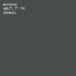 #474D4C - Gravel Color Image