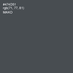 #474D51 - Mako Color Image