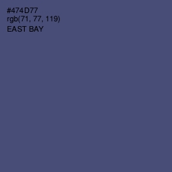 #474D77 - East Bay Color Image