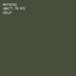 #474E3C - Kelp Color Image