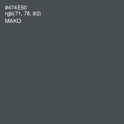 #474E50 - Mako Color Image