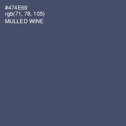 #474E69 - Mulled Wine Color Image