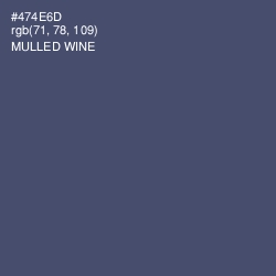 #474E6D - Mulled Wine Color Image